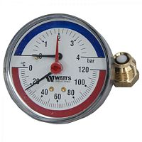 Термоманометр ТМАХ 4 1/2 "WATTS" Германия Термоманометр ТМАХ 4 1/2 "WATTS" Германия